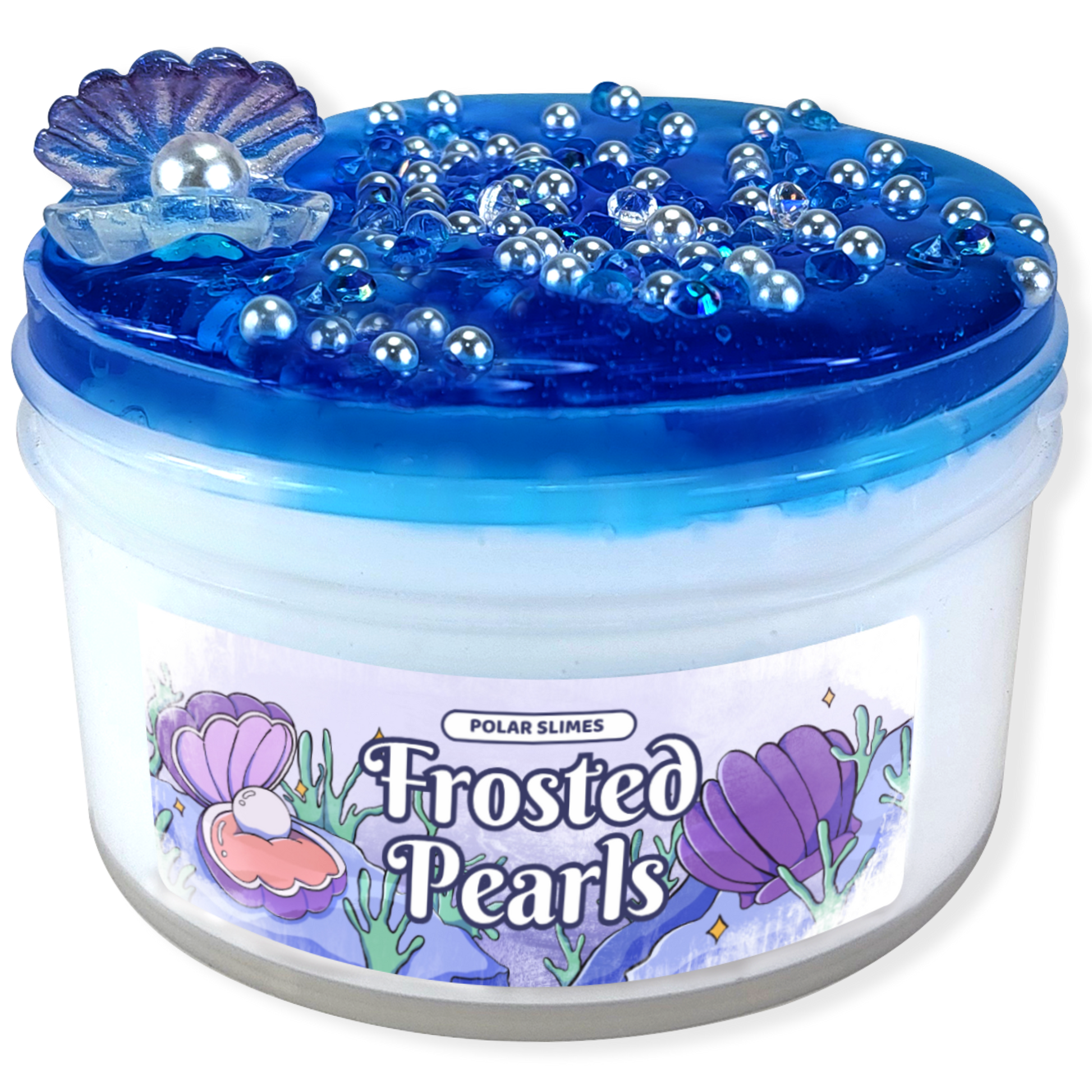 Frosted Pearls-Slime-Polar Slimes-7 oz-Polar Slimes Shop Company